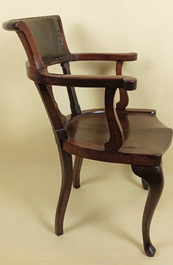 Antique Chippendale Style Desk Chair